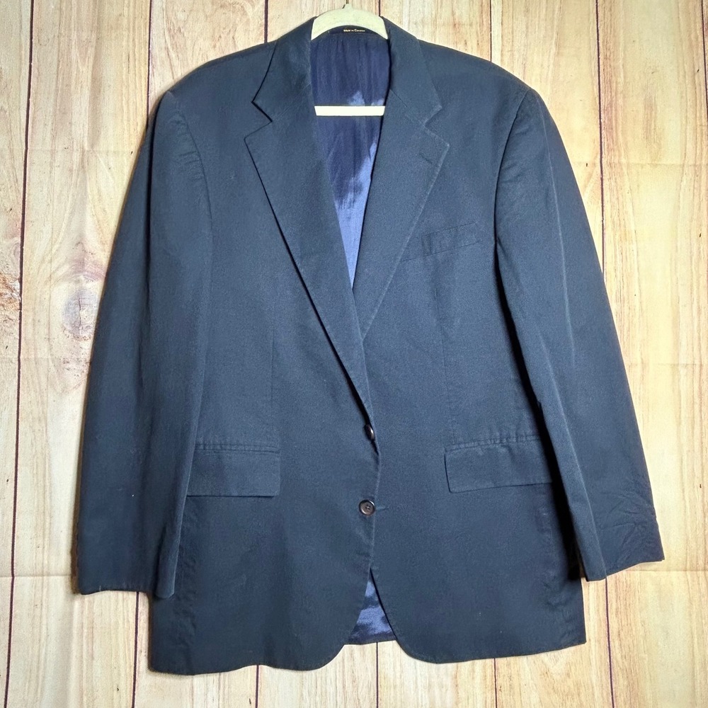 Polo University Club Ralph Lauren Blazer Mens‎ 41R Navy Blue 2 Button Sport Coat